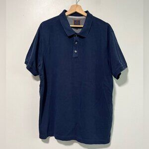 Denver Hayes XL Navy Stretch Polo Shirt - Modern Fit